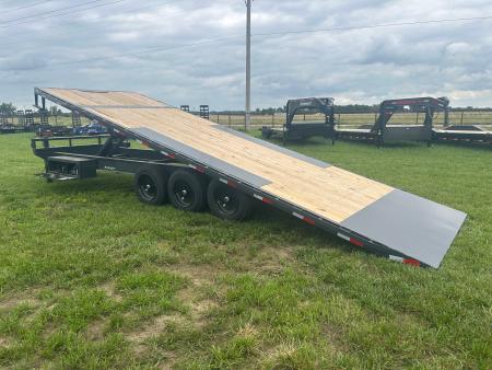 New 2026 Lamar 102x26 Triple 21K Deckover Power Tilt w/ Winch Plate, Tuff Wireless, & 17.5" 16 Ply Tires