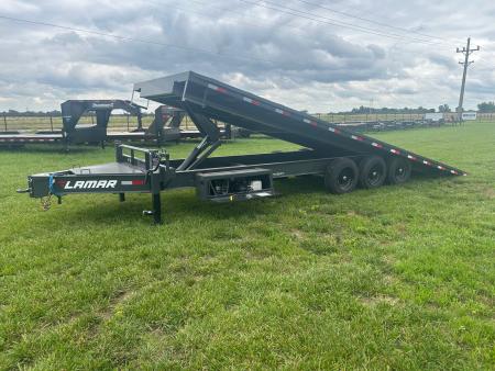 New 2026 Lamar 102x26 Triple 21K Deckover Power Tilt w/ Winch Plate, Tuff Wireless, & 17.5" 16 Ply Tires