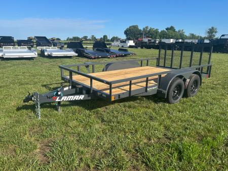 New 2026 Lamar 83x14 Tandem 7K Utility w/ 2' Dove & 3' Ramp Gate