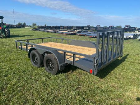 New 2026 Lamar 83x14 Tandem 7K Utility w/ 2' Dove & 3' Ramp Gate
