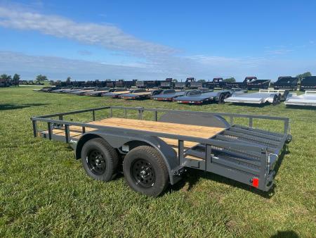 New 2026 Lamar 83x14 Tandem 7K Utility w/ 2' Dove & 3' Ramp Gate