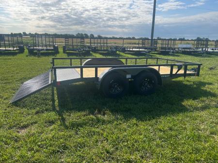 New 2026 Lamar 83x14 Tandem 7K Utility w/ 2' Dove & 3' Ramp Gate