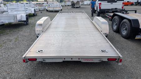 Used 2022 Aluma 6'10" x 20 HD Car Hauler Trailer w/ Underbody Ramps & Dove Tail