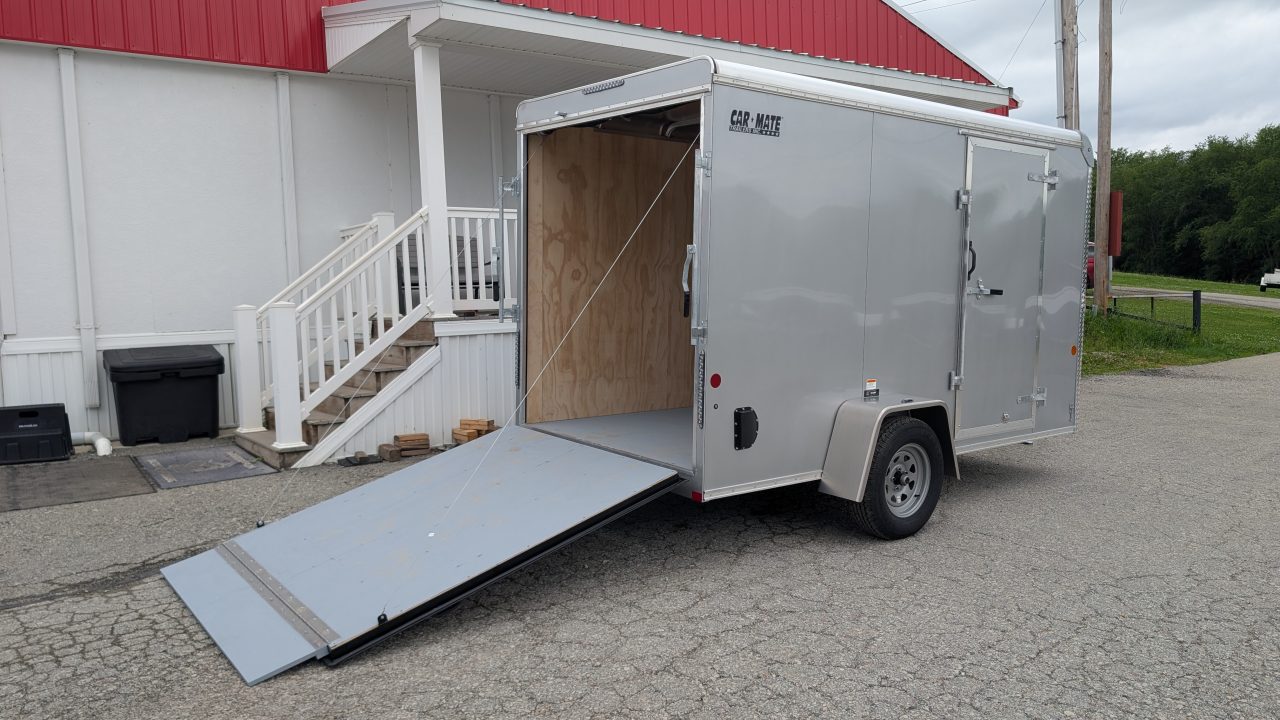 New 2026 Car Mate 6x12 Custom Cargo Trailer w/ Ramp Door