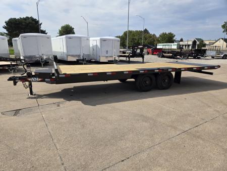 New 2026 H&H Trailers 102x22 Power Tilt Deckover 17.6K Equipment Trailer