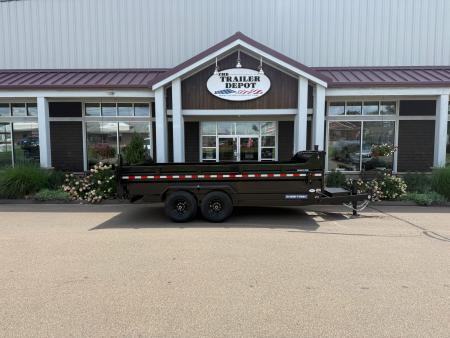 New SURE-TRAC 7' x 16' HEAVY DUTY TELESCOPIC DUMP TRAILER 14K