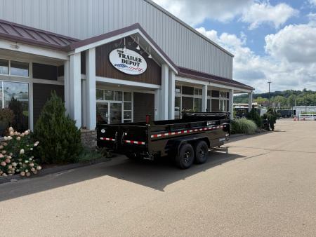 New SURE-TRAC 7' x 16' HEAVY DUTY TELESCOPIC DUMP TRAILER 14K