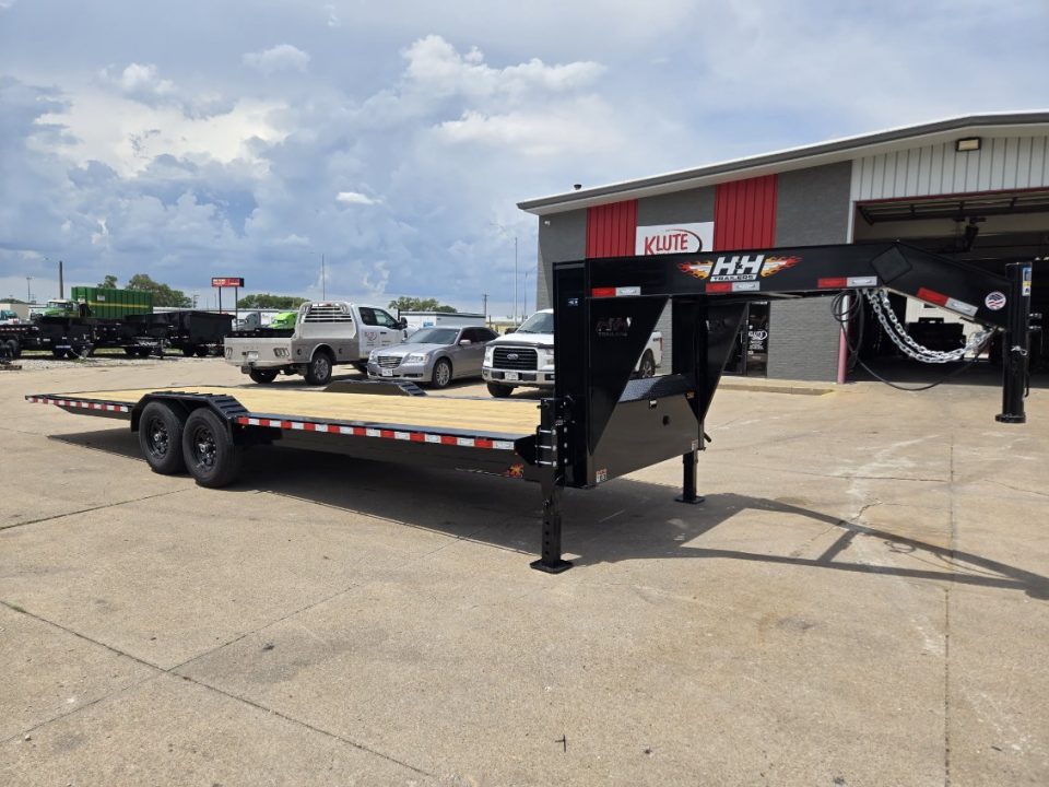 New 2026 H&H Trailers 82x26 Electric Tilt 14K Equipment Trailer