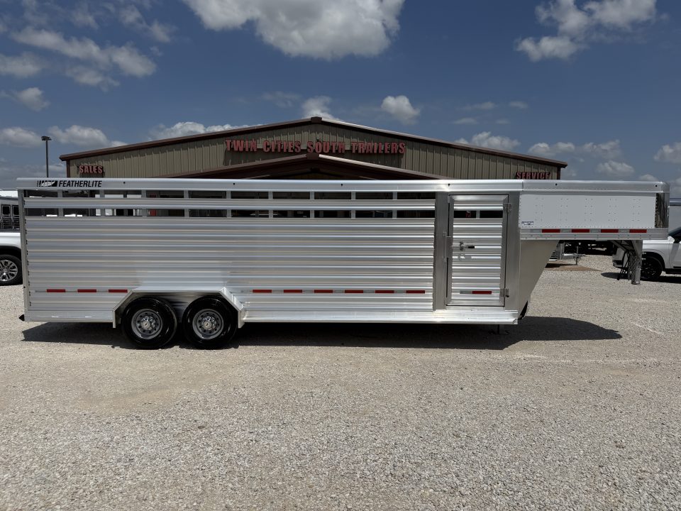 New 2026 Featherlite 24' Gooseneck Stock Trailer
