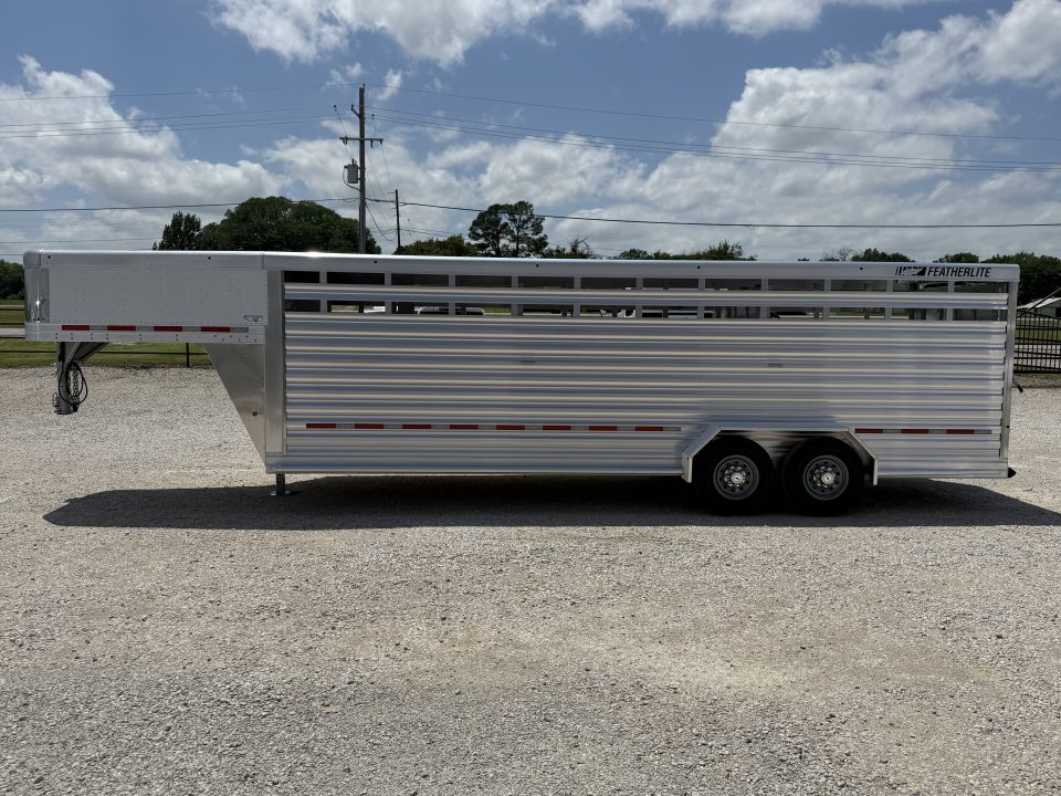 New 2026 Featherlite 24' Gooseneck Stock Trailer