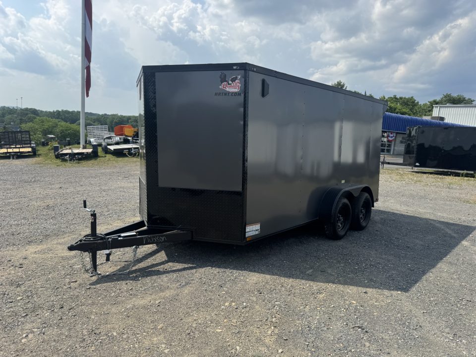 New 2026 Quality Cargo 7X14TA Cargo / Enclosed Trailer *CHARCOAL W/ BLK