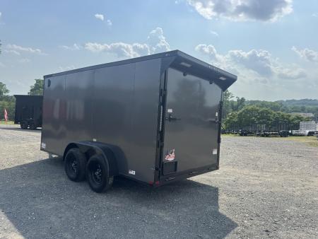 New 2026 Quality Cargo 7X14TA Cargo / Enclosed Trailer *CHARCOAL W/ BLK