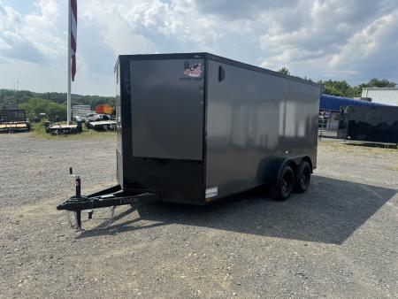 New 2026 Quality Cargo 7X14TA Cargo / Enclosed Trailer *CHARCOAL W/ BLK