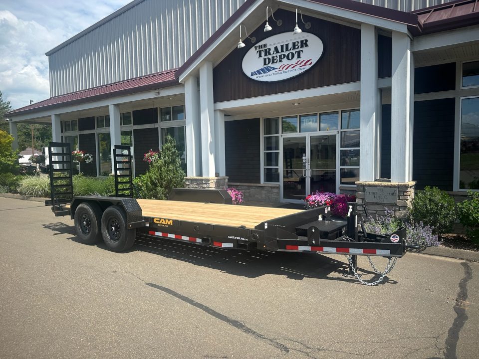 New CAM SUPERLINE 7' X 18' CHANNEL FRAME EQUIPMENT TRAILER 15.4K