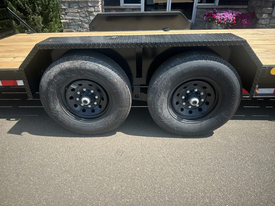 New CAM SUPERLINE 7' X 18' CHANNEL FRAME EQUIPMENT TRAILER 15.4K