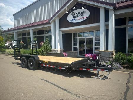 New CAM SUPERLINE 7' X 18' CHANNEL FRAME EQUIPMENT TRAILER 15.4K