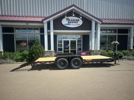 New CAM SUPERLINE 7' X 18' CHANNEL FRAME EQUIPMENT TRAILER 15.4K