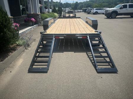 New CAM SUPERLINE 7' X 18' CHANNEL FRAME EQUIPMENT TRAILER 15.4K