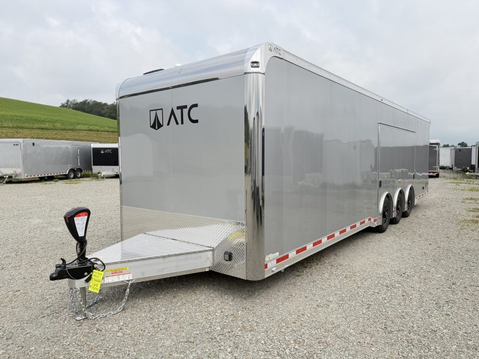 New 2027 ATC 8.5 x 32' RM550 "LifeTrac" Aluminum Car Hauler w/ LQ - GET THIS FIRST MODEL!!!
