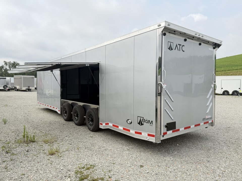New 2027 ATC 8.5 x 32' RM550 "LifeTrac" Aluminum Car Hauler w/ LQ - GET THIS FIRST MODEL!!!
