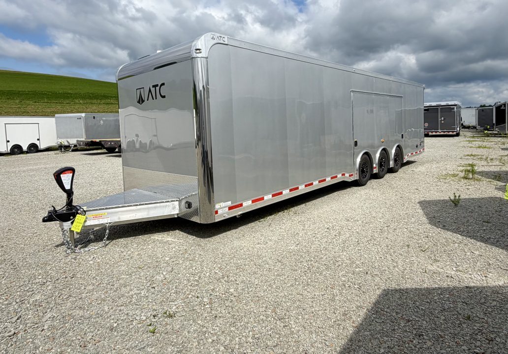 New 2027 ATC 8.5 x 32' RM550 "LifeTrac" Aluminum Car Hauler w/ LQ - GET THIS FIRST MODEL!!!