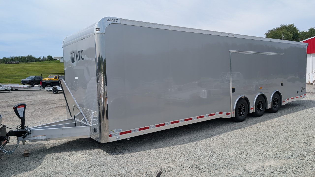 New 2027 ATC 8.5 x 32' RM550 "LifeTrac" Aluminum Car Hauler w/ LQ - GET THIS FIRST MODEL!!!