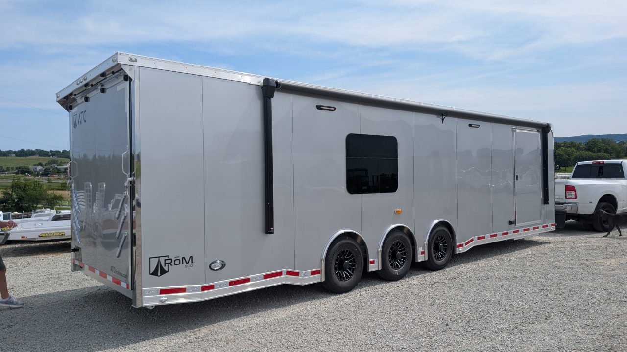 New 2027 ATC 8.5 x 32' RM550 "LifeTrac" Aluminum Car Hauler w/ LQ - GET THIS FIRST MODEL!!!
