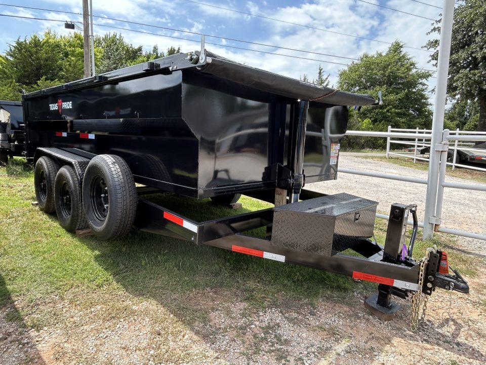 New 2026 Texas Pride Trailers Bumper Pull 7x14x3 Tandem Axle-8K Axle- Dump Trailer-UPGRADES!!