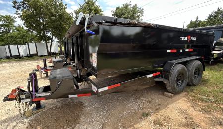 New 2026 Texas Pride Trailers Bumper Pull 7x14x3 Tandem Axle-8K Axles- Dump Trailer-UPGRADES!!