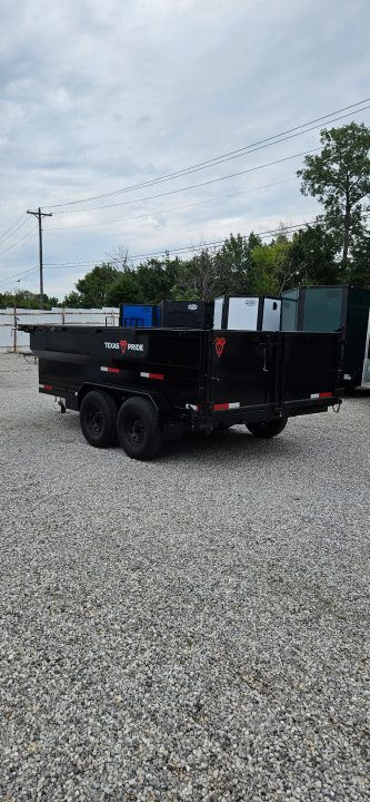 New 2026 Texas Pride Trailers Bumper Pull 7x14x3 Tandem Axle-8K Axles- Dump Trailer-UPGRADES!!