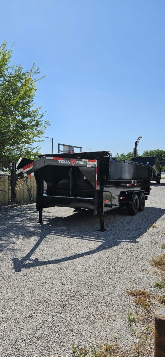 New 2026 Texas Pride Trailers Gooseneck 7x16x4 Tandem Axle-DUAL JACKS-8K Axles- Dump Trailer-UPGRADES!!!
