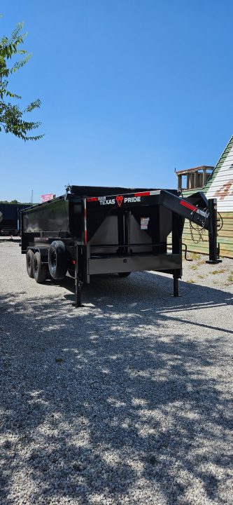 New 2026 Texas Pride Trailers Gooseneck 7x16x4 Tandem Axle-DUAL JACKS-8K Axles- Dump Trailer-UPGRADES!!!