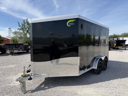 New 2026 NEO TRAILERS NAM1275TR74 (7.5' X 12') 7K V-Nose Enclosed Motorcycle Trailer