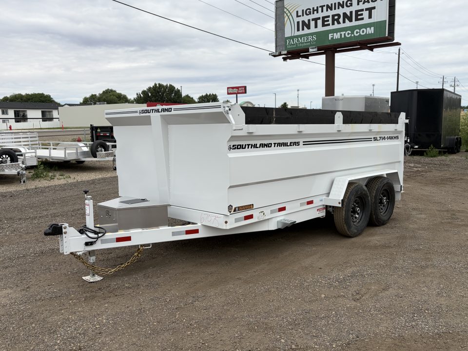 New 2026 Southland 7x14 14k High Side Dump Trailer