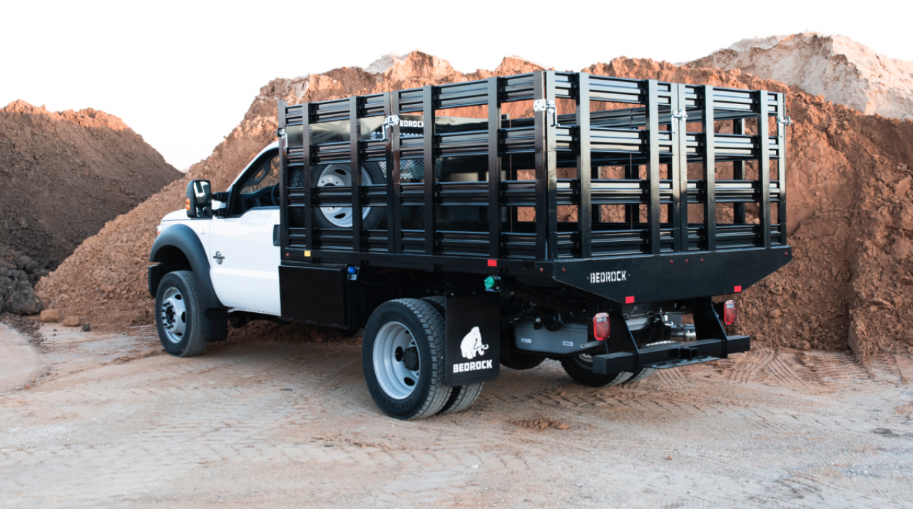 New 2027 Bedrock LIMESTONE FLATBED 10'X97"X34" W/STAKE SIDE AND REAR PANELS Truck Bed
