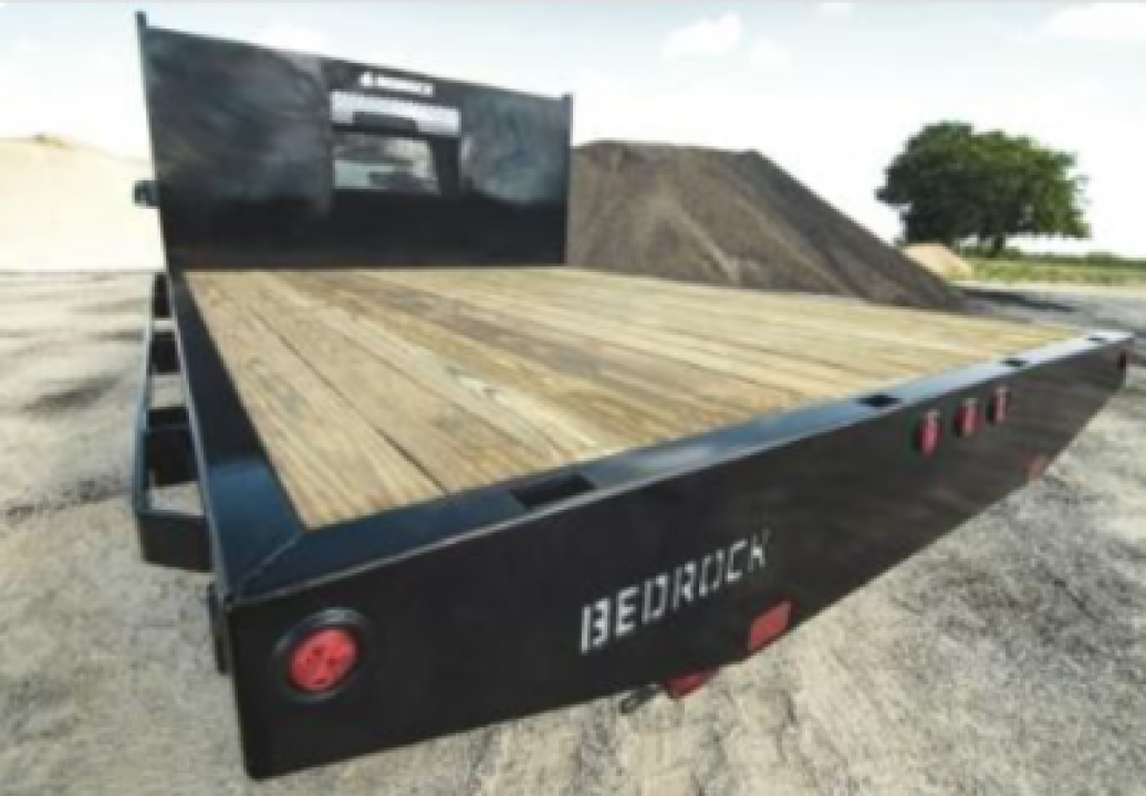 New 2027 Bedrock LIMESTONE FLATBED 10'X97"X34" W/STAKE SIDE AND REAR PANELS Truck Bed