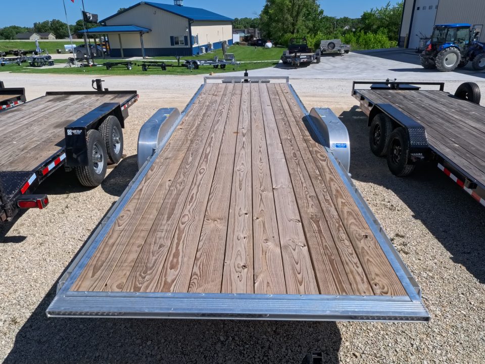 Used 2026 H&H Trailers 82 x 24 Aluminum Electric Tilt Speed Loader Car Hauler, 14K GVWR, with 12k Dropleg Jack