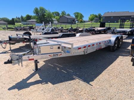 Used 2026 H&H Trailers 82 x 24 Aluminum Electric Tilt Speed Loader Car Hauler, 14K GVWR, with 12k Dropleg Jack