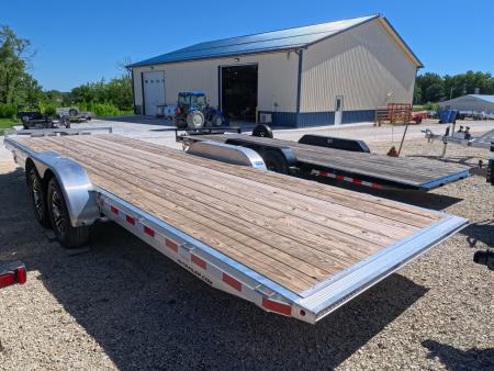 Used 2026 H&H Trailers 82 x 24 Aluminum Electric Tilt Speed Loader Car Hauler, 14K GVWR, with 12k Dropleg Jack