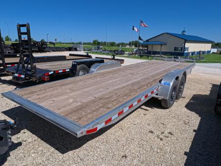 Used 2026 H&H Trailers 82 x 24 Aluminum Electric Tilt Speed Loader Car Hauler, 14K GVWR, with 12k Dropleg Jack