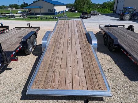 Used 2026 H&H Trailers 82 x 24 Aluminum Electric Tilt Speed Loader Car Hauler, 14K GVWR, with 12k Dropleg Jack
