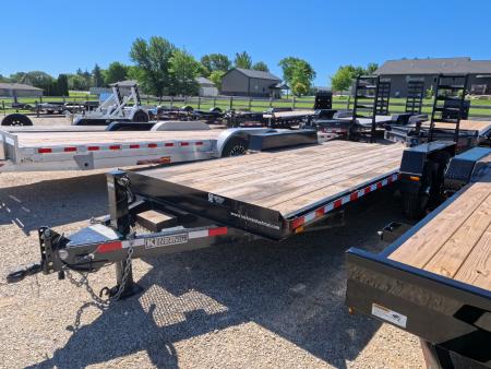 Used 2008 Kiefer Manufacturing 82  x 16' + 2' Flatbed Trailer