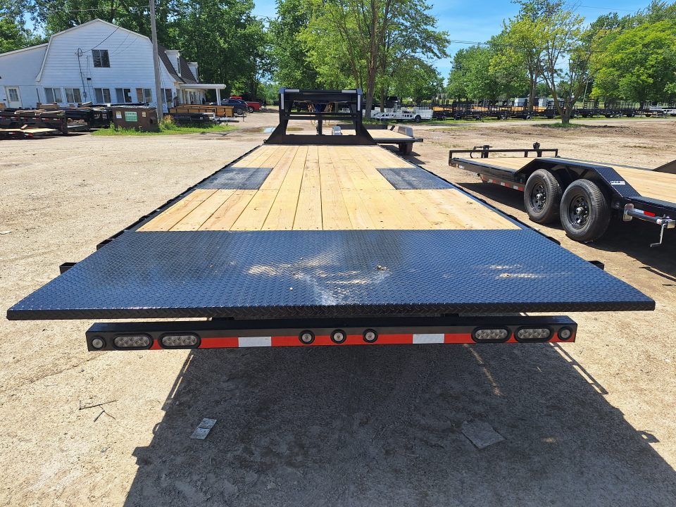 New 2026 Load Trail 102x28 Full Deck Power Tilt Gooseneck Trailer