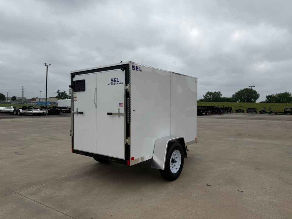 New 2026 Sharp Manufacturing 5 X 8 SA SEL Cargo / Enclosed Trailer
