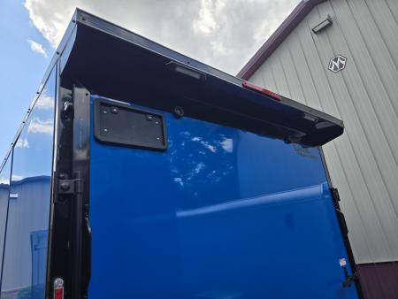 New 7.5 x 16 Look Element SE V-Nose Cargo Trailer 7K GVWR, **Tru Blue Composite w/Black Out Trim, Rear Flare w/ Lights, Alum Wheels & Ramp Door