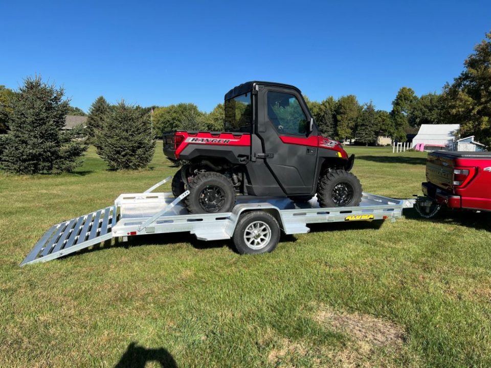 New 2027 Aluma 78x14 ATV Trailer - Full Ramp!