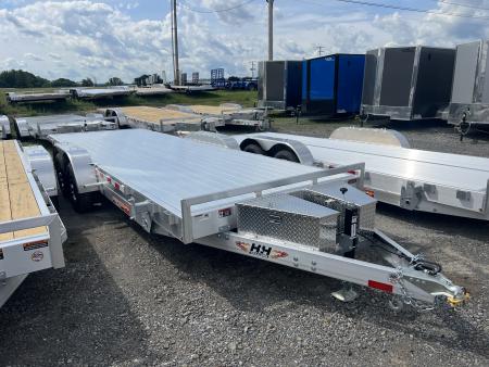New 2026 H&H Trailers Speedloader 7x22 10K Power Tilt Car Hauler