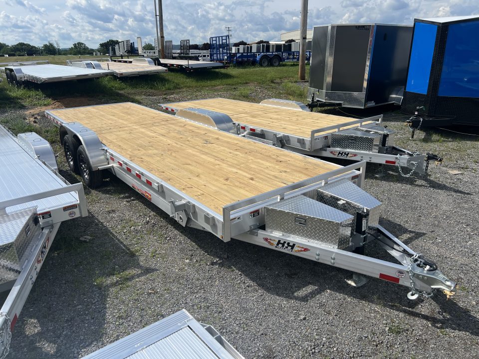 New 2026 H&H Trailers Speedloader 7x24 10K Power Tilt Car Hauler
