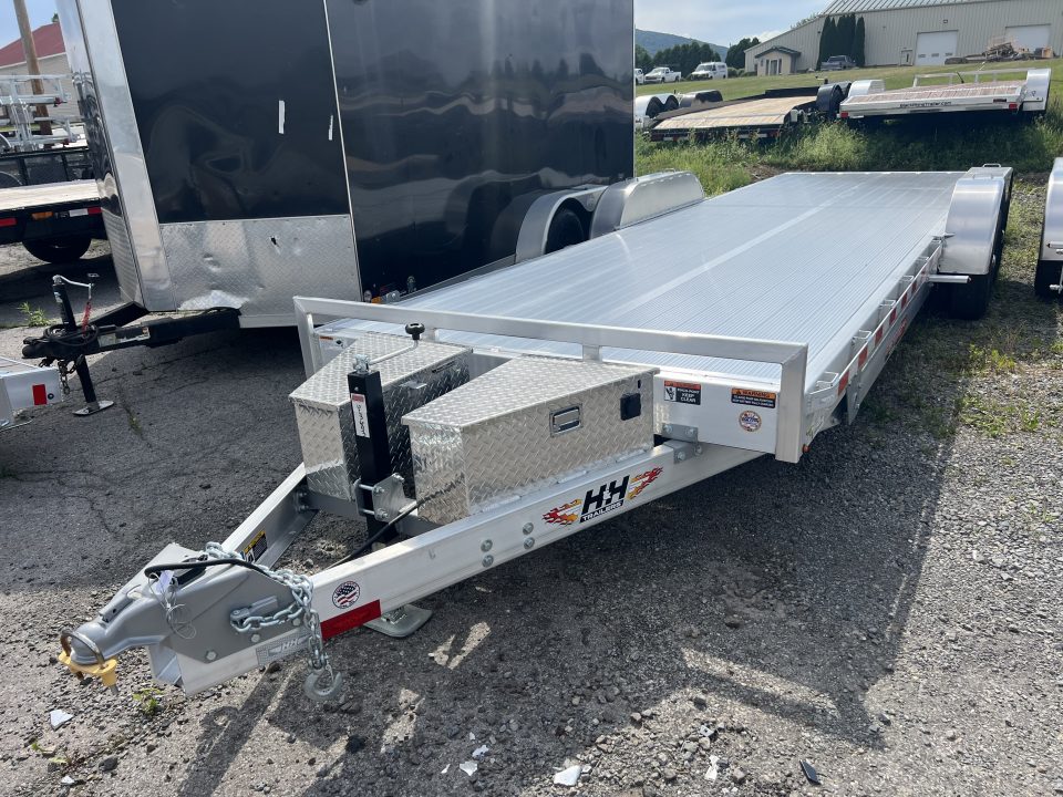 New 2026 H&H Trailers Low Profile Speedloader 7x24 10K Power Tilt Car Hauler