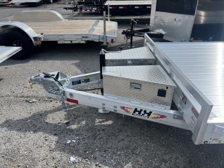 New 2026 H&H Trailers Low Profile Speedloader 7x24 10K Power Tilt Car Hauler